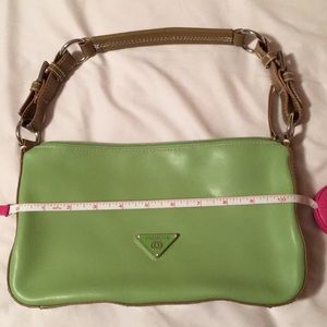 Green soft purse